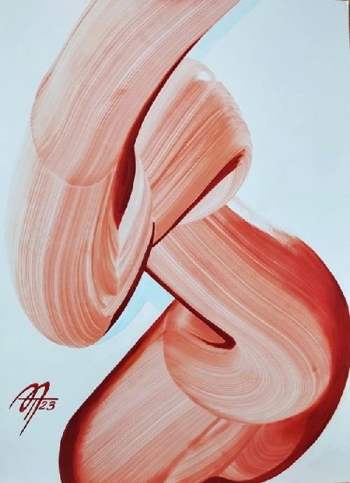 Работа из цикла "Рождение красной формы"