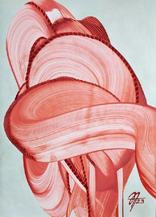 Работа из цикла "Рождение красной формы"