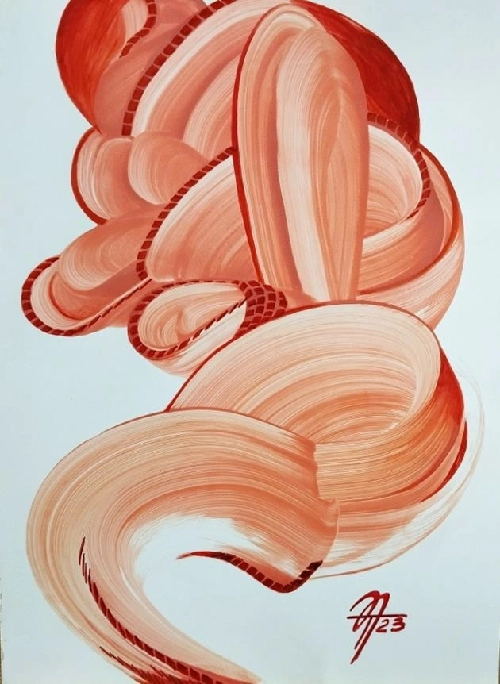 Работа из цикла "Рождение красной формы"