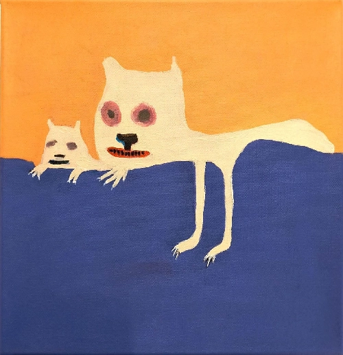 Работа из серии "Сбитые с толку". Аудитория, скрупулезно подглядывающая в попытке переосознать собственные нормативы