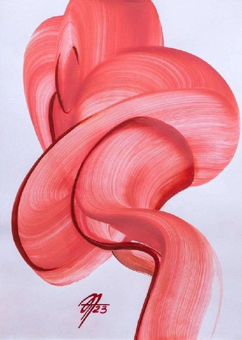 Работа из цикла "Рождение красной формы"